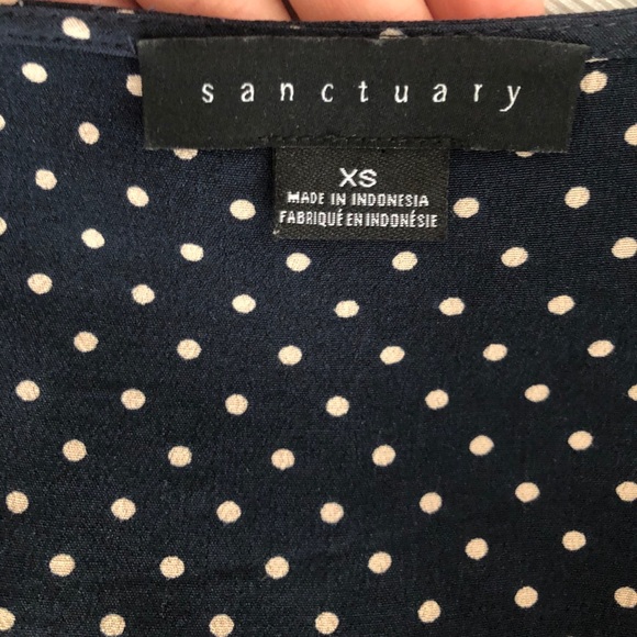 Sanctuary flutter sleeve polka dot blouse - Picture 14 of 15